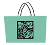 Teal shopping bag illustration